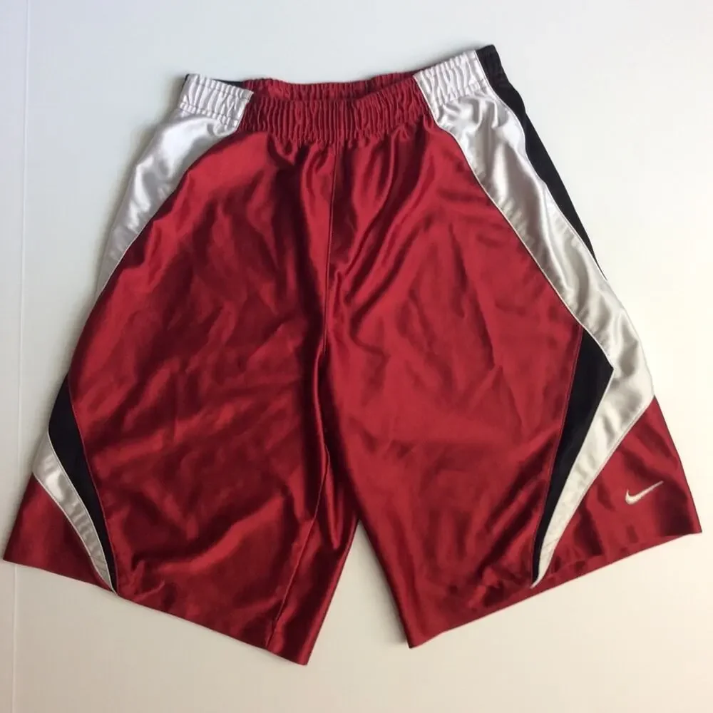 NIKE  Basketball Shorts Boys 8 Red White Black